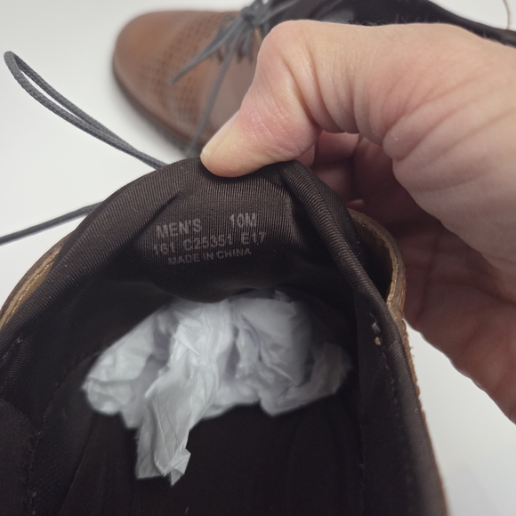 Cole Haan Brown Perforated Leather Oxfords - Picture 8 of 8